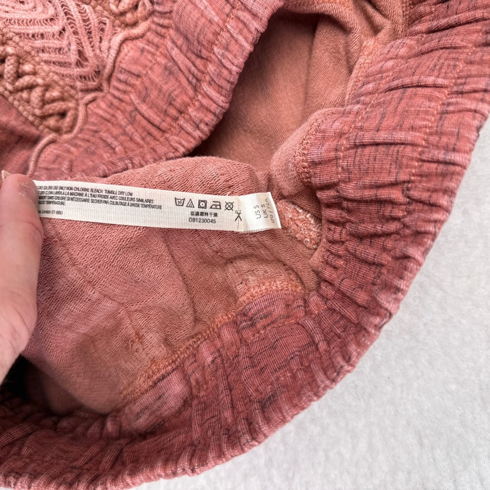 Free People FP Movement‎ Mountain High Cable Joggers Size Small Pink Sweatpants - Picture 9 of 11
